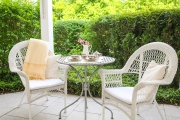 Romantische kleine Terrasse